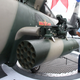 PLA helicopters and other machinery were on display.